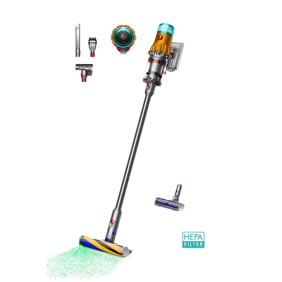 Shop V12 Detect Slim Absolute HEPA Vacuum (Yellow/Nickel) + Free