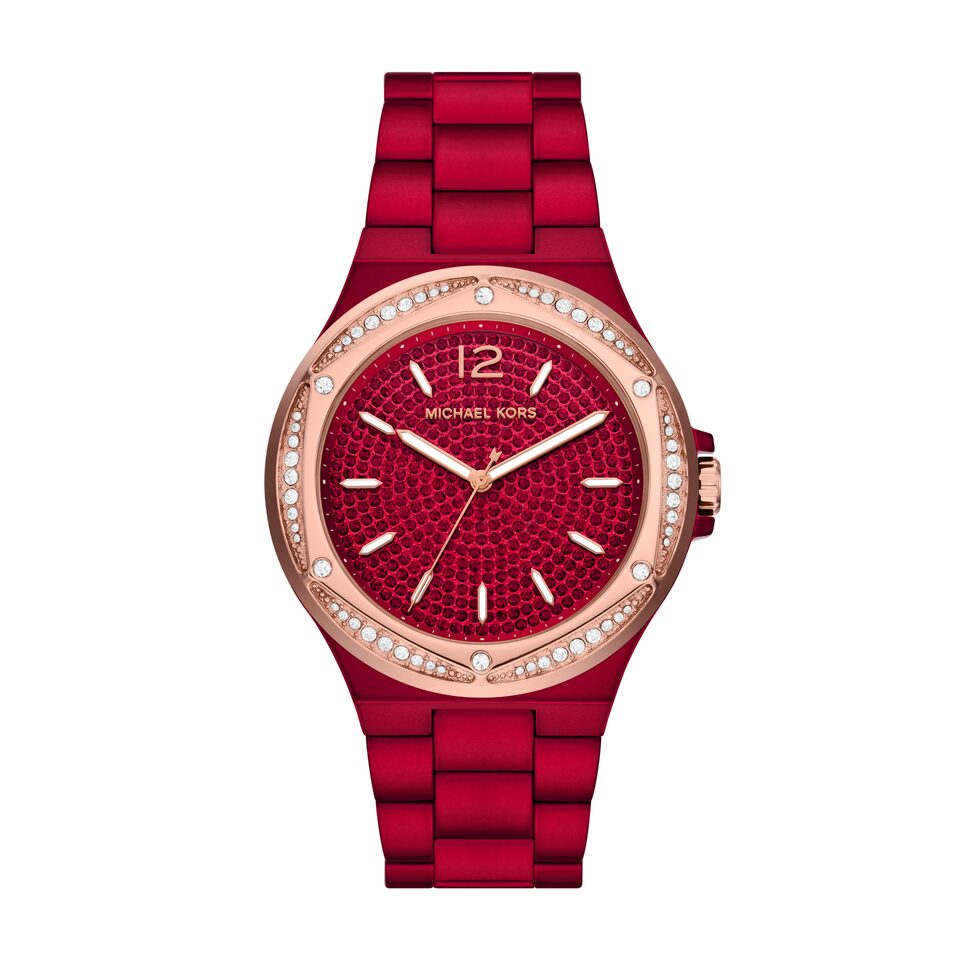 mk red watch