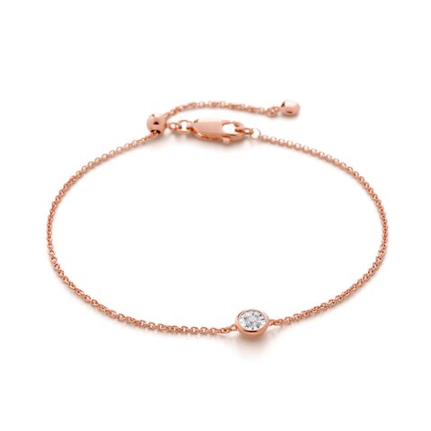 Real rose gold on sale bracelet