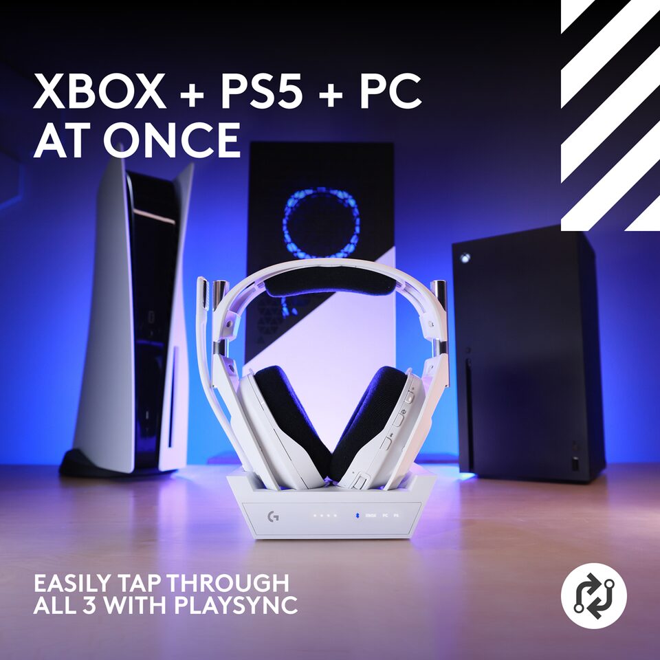 ASTRO A50 X LIGHTSPEED A50X-WH 美品 Astro A50 X Lightspeed Wireless Headset with Base Station