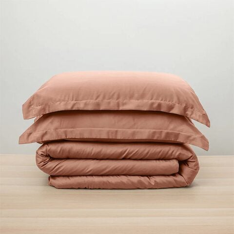 Image 66: Bamboo Lyocell Duvet Sheet Set, Burnt Orange-Queen