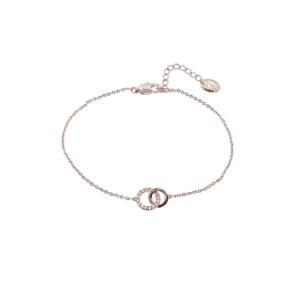 rose gold circle bracelet