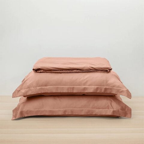 Image 59: Bamboo Lyocell Fitted Sheet Set, Burnt Orange-Queen