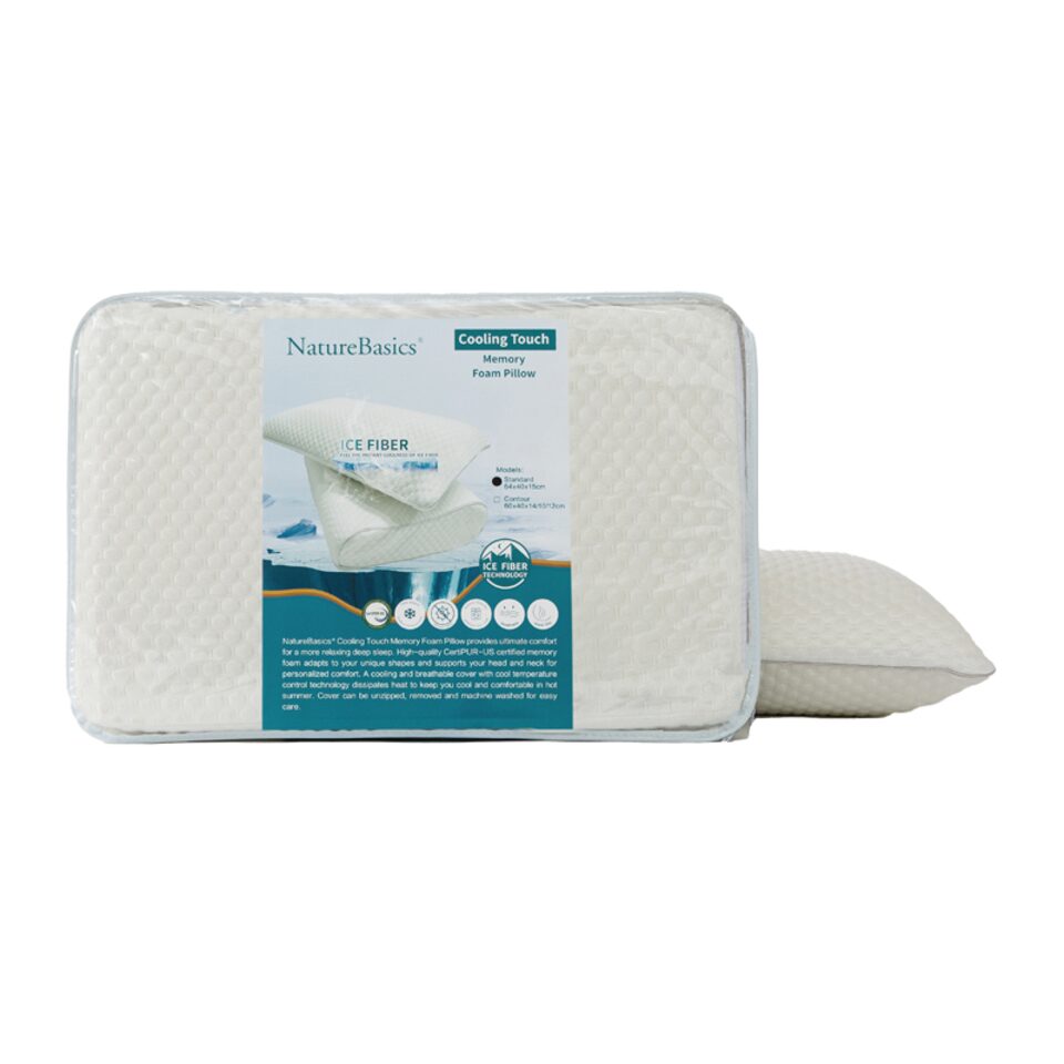 石井佳苗　natural basic クッション　CASICA Cooling Touch Memory Foam Pillow | Takashimaya