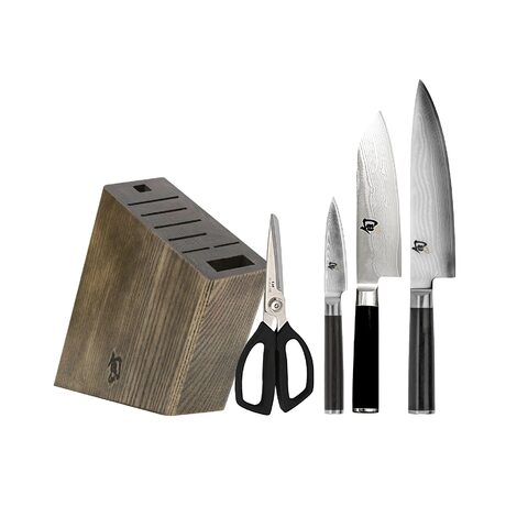 Sports gear for Shun Classic 7 Piece Essential Knife Block Set with  Sharpener from your home