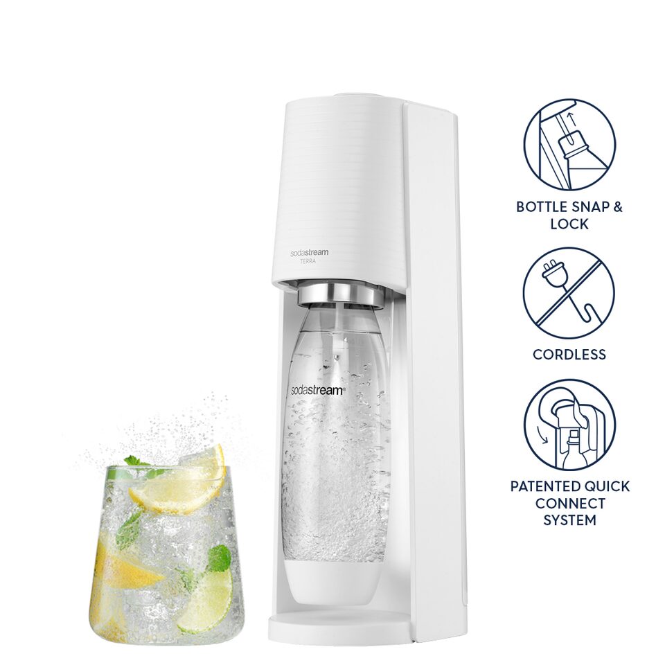 Terra White Sparkling Water Maker | Takashimaya Terra White Sparkling Water Maker | Takashimaya