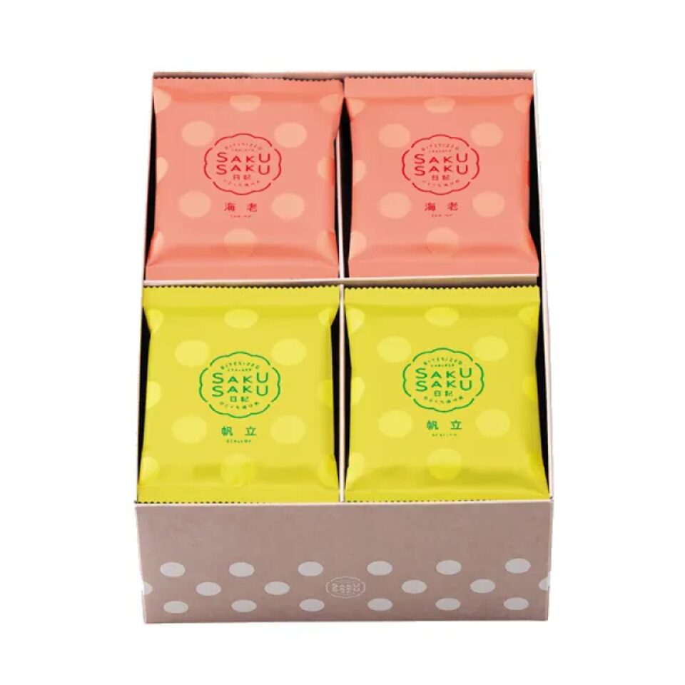 Saku-saku Nikki Shrimp & Scallop Crackers Mix20 | Takashimaya