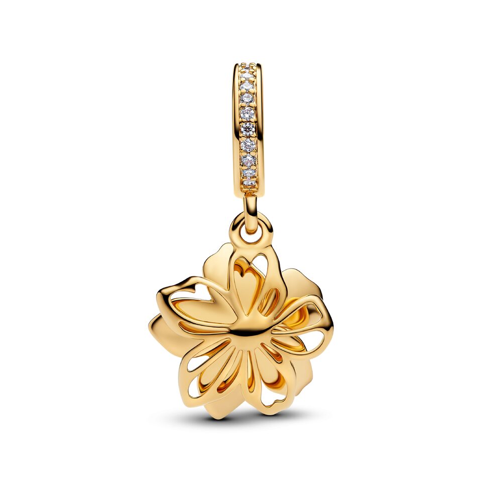 Pandora Shine Blue Blossom Dangle Charm | Takashimaya