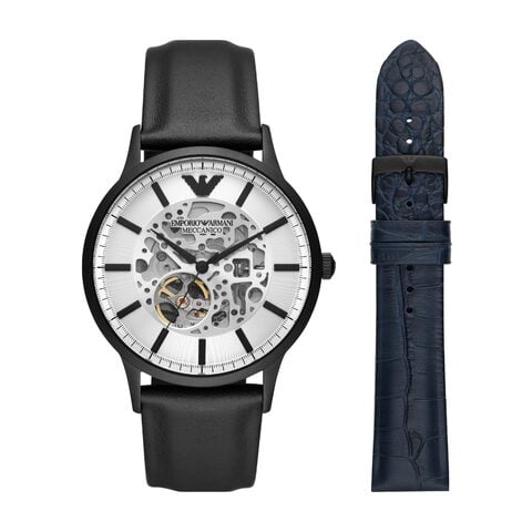 Giorgio armani sale watch leather strap