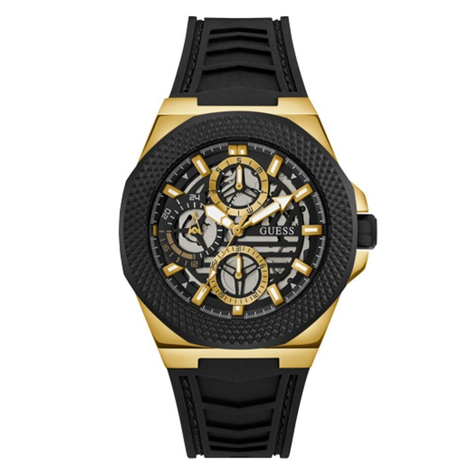 Gold tone guess watch sale