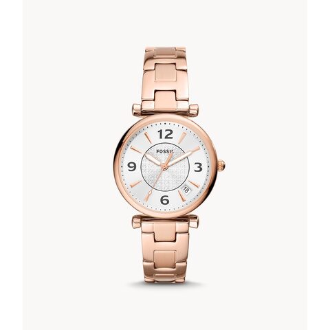 Chocolate fossil watch on sale women's