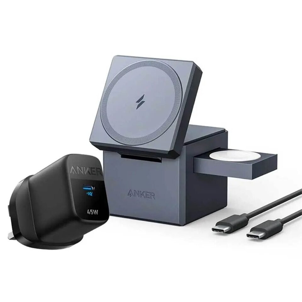 Anker 3-in-1 Cube with MagSafe 週末セール Anker 3-in-1 Cube with MagSafe Charger | Takashimaya