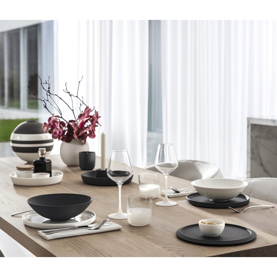La Boule 7pc Dinner Set, Black & White | Takashimaya
