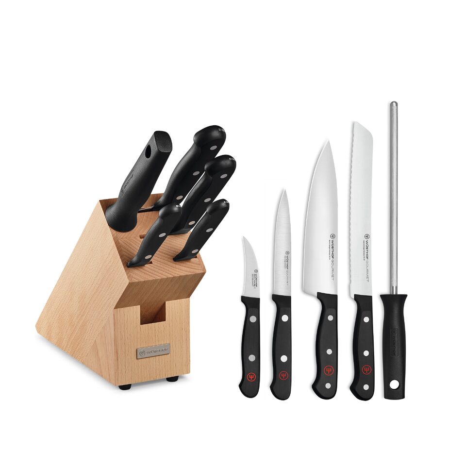 【美品】WÜSTHOF ヴォストフ キッチンツール 6点セット 包丁など Gourmet 6-pc Knife Block Set | Takashimaya