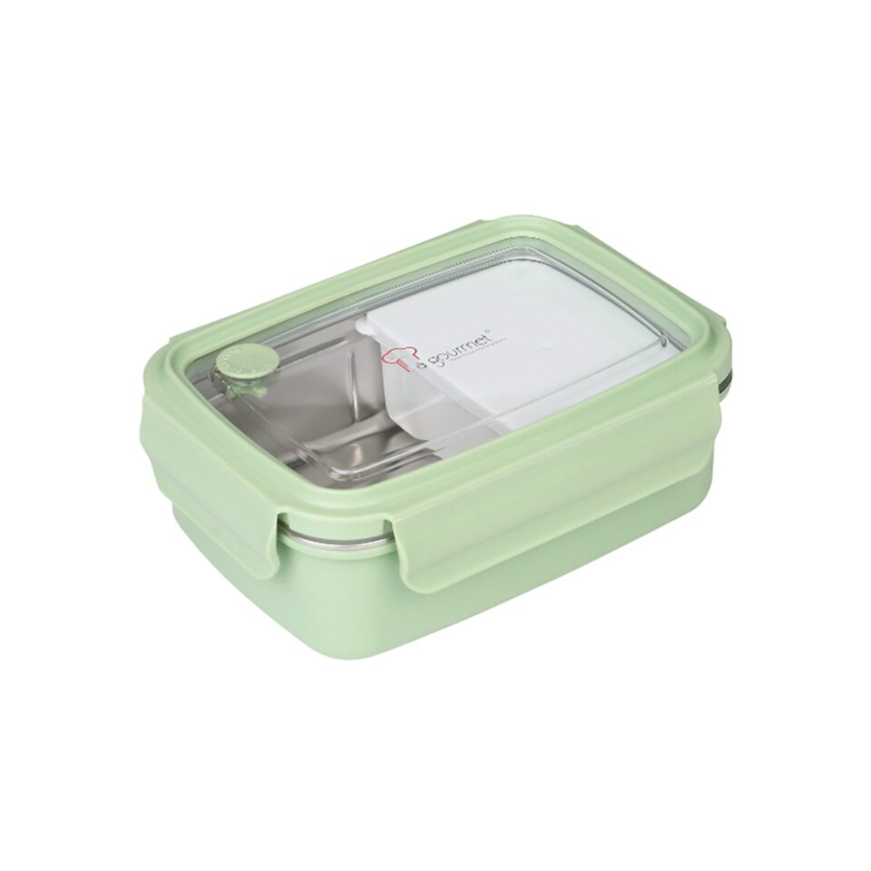 Rectangle 800ML Stainless Steel Lunch Box | Takashimaya