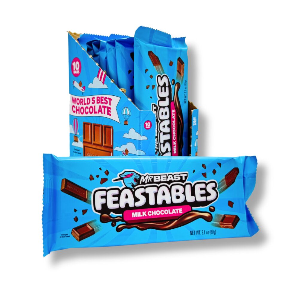 Mr BEASTミスタービーストFEASTABLESチョコ60g X ④ Mr.Beast