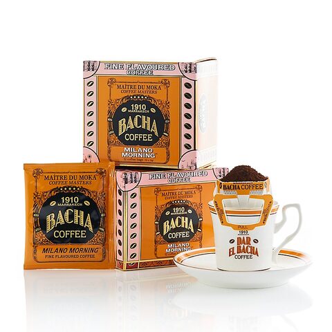 Bacha Coffee Milano Morning 12個入2箱セット未開封 Milano Morning Coffee Bag Giftbox (12 Bags) | Takashimaya