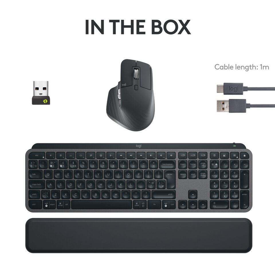 MX Keys S Bluetooth & Wireless Combo Graphite (contain of MX Keys