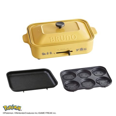 BRUNO Compact Hot Plate つば九郎柄 BRUNO Compact Hot Plate Ultimate Set (Red / 7 Plates included)