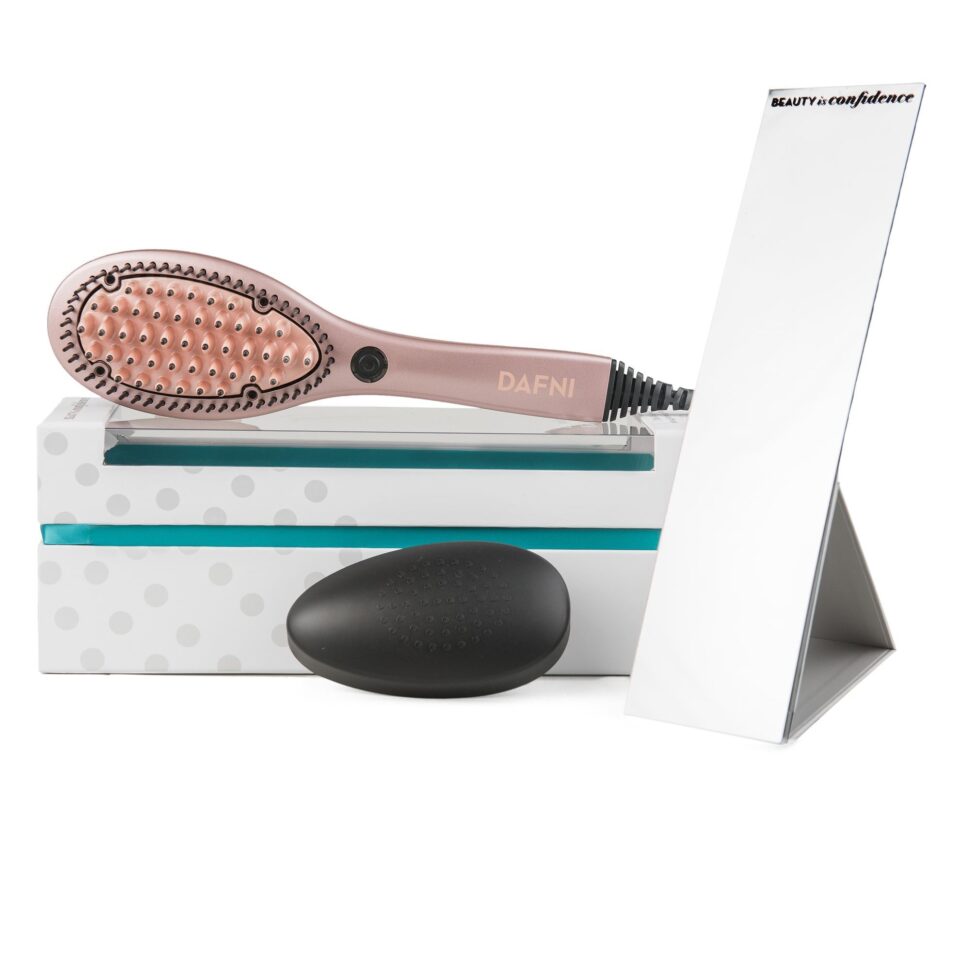 Rose Gold - Hair Straightening Brush | Takashimaya Rose Gold - Hair Straightening Brush | Takashimaya