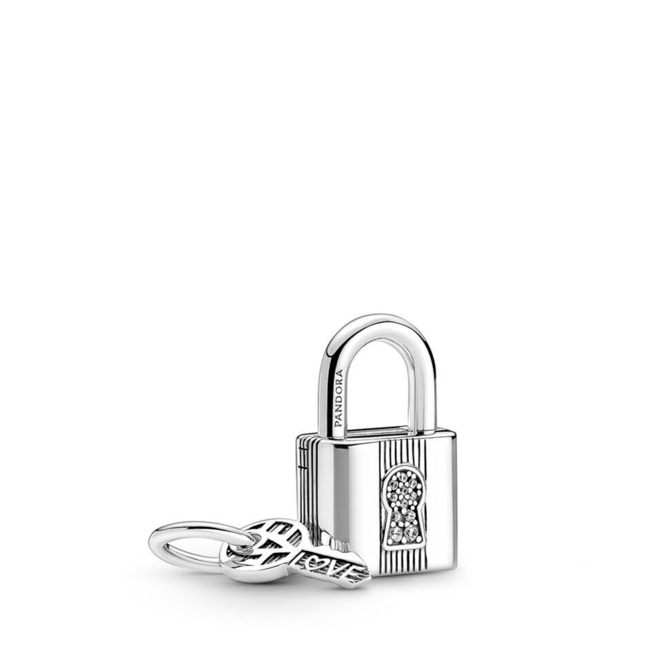 Pandora Padlock and Key Dangle Charm | Takashimaya