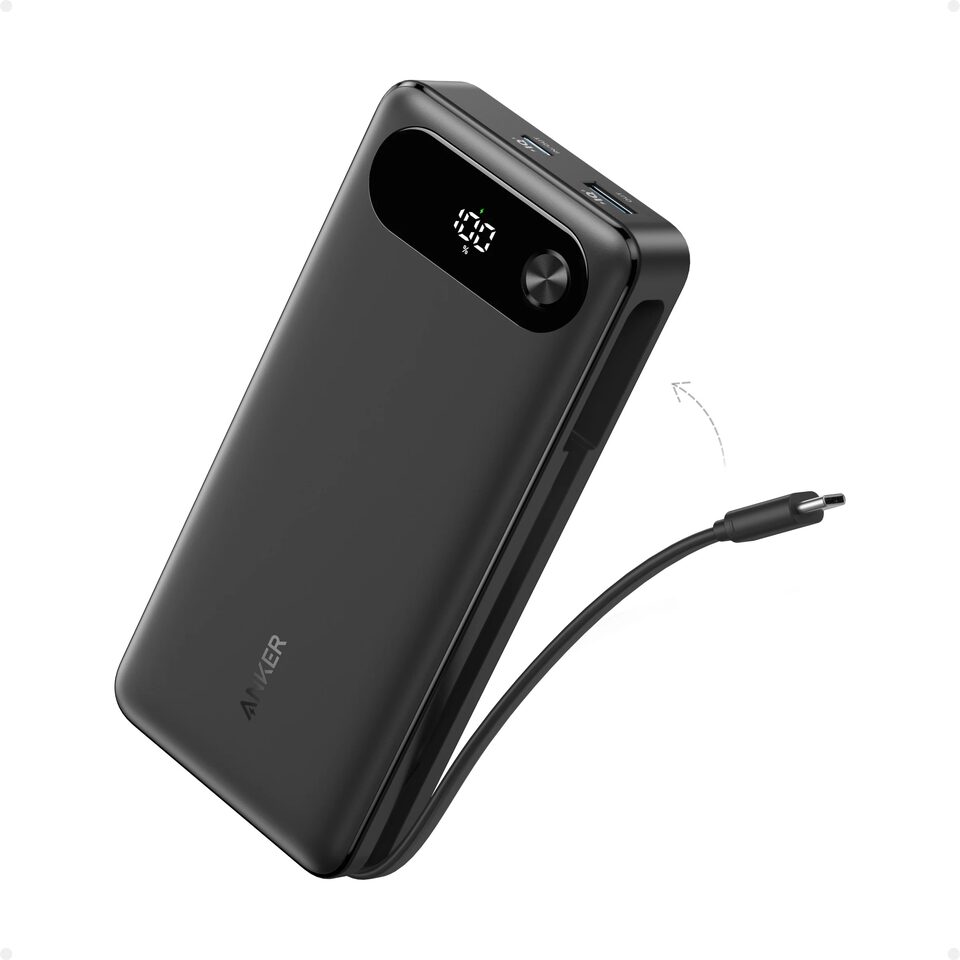Anker Powerbank 20K PD 87W with C Cable Black | Takashimaya