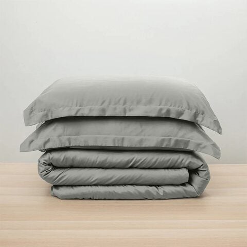 Image 67: Bamboo Lyocell Duvet Sheet Set, Sage-Queen
